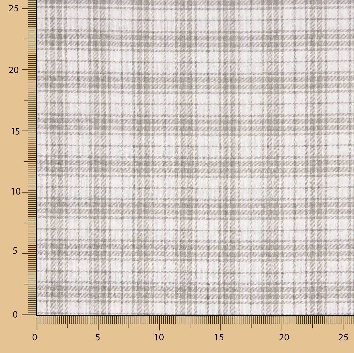 Bettlaken aus 100 % Baumwolle, beige mit Karos, 200 Fadenzahl - Ribes y Casals