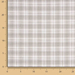 Bettlaken aus 100 % Baumwolle, beige mit Karos, 200 Fadenzahl - Ribes y Casals