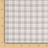 Bettlaken aus 100 % Baumwolle, beige mit Karos, 200 Fadenzahl - Ribes y Casals