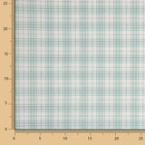Bettlaken aus 100 % Baumwolle mit Karos, seegrün, 200 Fadenzahl - Ribes y Casals