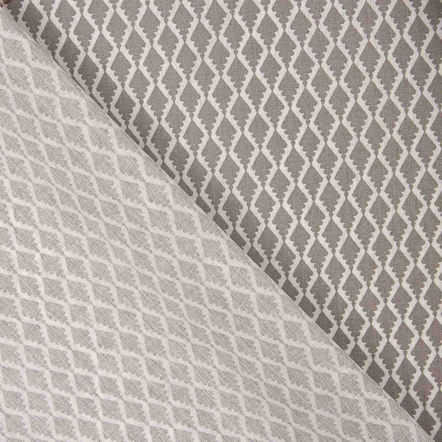 Bettlaken aus 100 % Baumwolle, Rautenmuster, beige, 200 Fadenzahl - Ribes y Casals