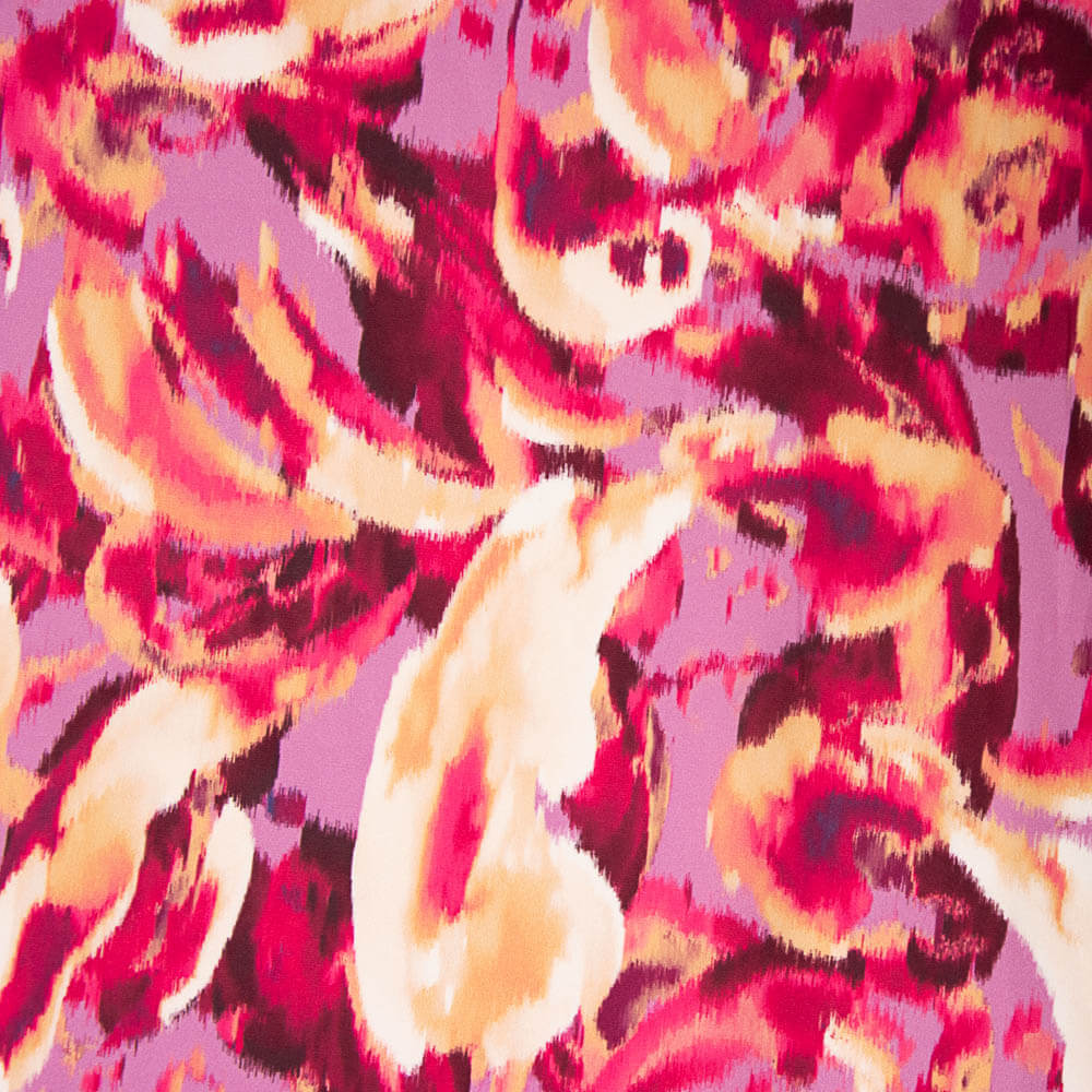 Satin Druck Mysore Rosa - Ribes y Casals
