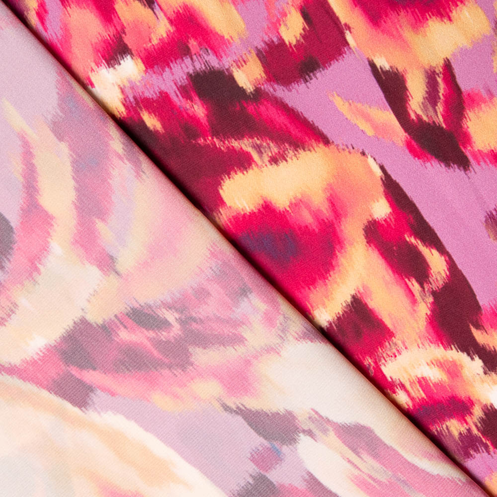 Satin Druck Mysore Rosa - Ribes y Casals