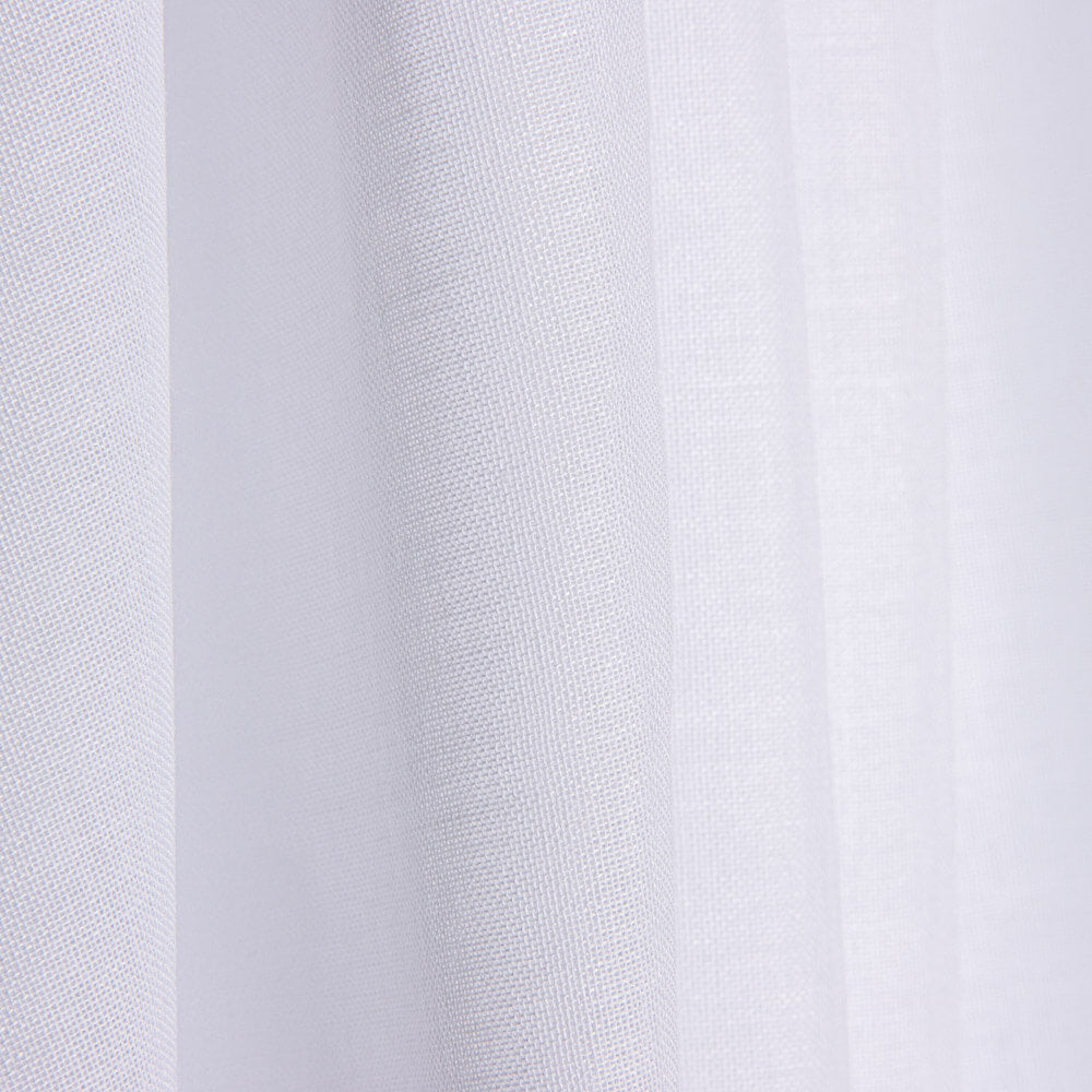Etamin Plain Sheer Vorhang Weiß Feuerhemmend - Ribes y Casals