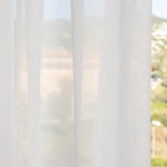Etamin Plain Sheer Vorhang Naturweiß Feuerhemmend - Ribes y Casals