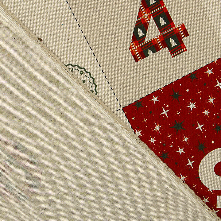 Baumwollstoff-Adventskalender, wendbar - Ribes y Casals