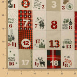 Baumwollstoff-Adventskalender, wendbar - Ribes y Casals