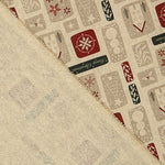 Baumwollpopeline Weihnachten Vintage-Muster - Ribes y Casals