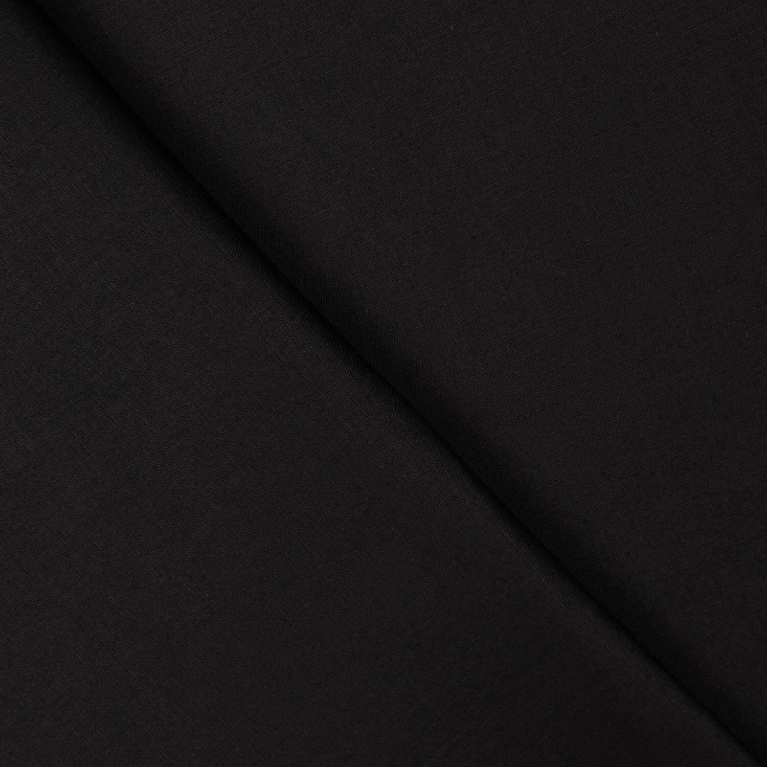 Restposten Popeline Spandex Schwarz – verschiedene Maße x Breite 140 cm - Ribes y Casals