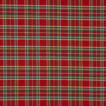 Fein bedruckter Weihnachts-Tartan-Stoff mit Lurex - Ribes y Casals