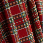 Fein bedruckter Weihnachts-Tartan-Stoff mit Lurex - Ribes y Casals