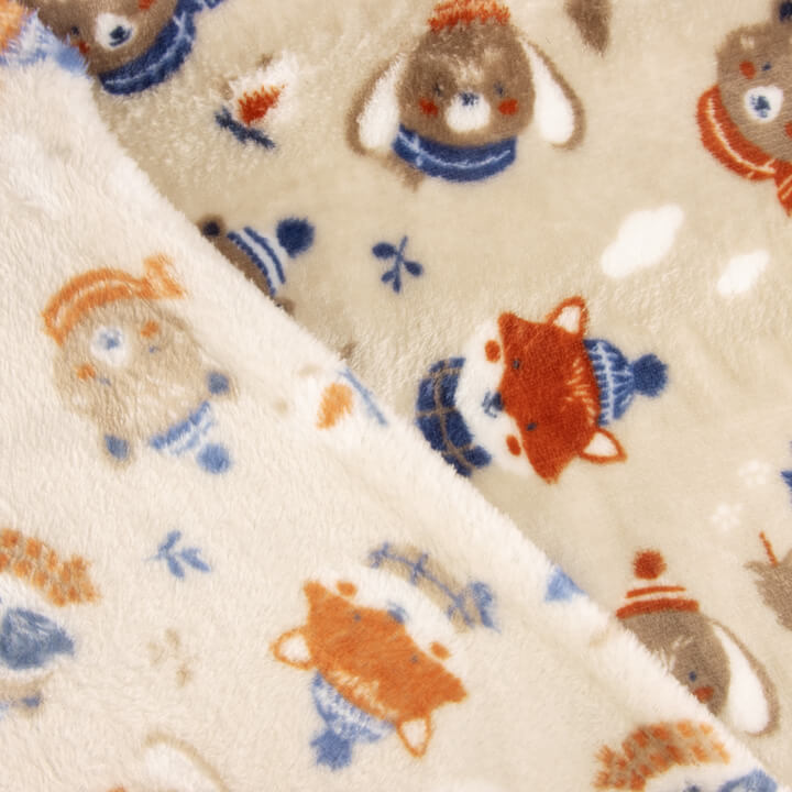 Kuschelfleece mit Waldtier-Motiv - Ribes y Casals