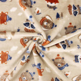 Kuschelfleece mit Waldtier-Motiv - Ribes y Casals