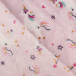Kuschelfleece mit bedrucktem Einhorn-Print in Rosa - Ribes y Casals