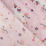 Kuschelfleece mit bedrucktem Einhorn-Print in Rosa - Ribes y Casals