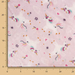 Kuschelfleece mit bedrucktem Einhorn-Print in Rosa - Ribes y Casals