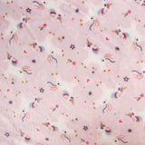 Kuschelfleece mit bedrucktem Einhorn-Print in Rosa - Ribes y Casals