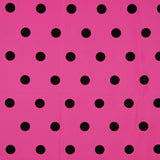 Fama Fuchsia Fuchsia Schwarz beflockt Polka Dot 30mm - Ribes y Casals