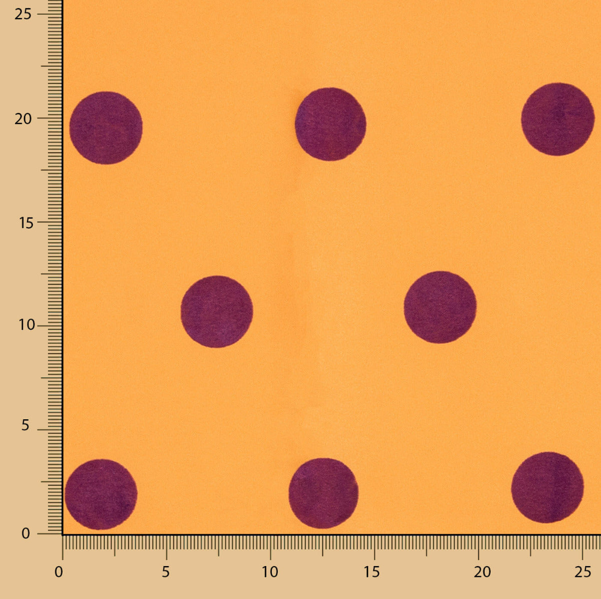 Fama Orange Beflockt Beflockt Lila 30mm - Ribes y Casals
