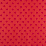 Fama Rot Fuchsia Beflockte Polka Dot Fame 20mm - Ribes y Casals