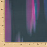 Bedruckter Satin Temuco Violett - Ribes y Casals