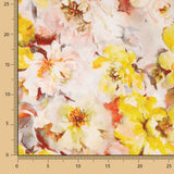 Calama Bedruckter Satin Gelb - Ribes y Casals
