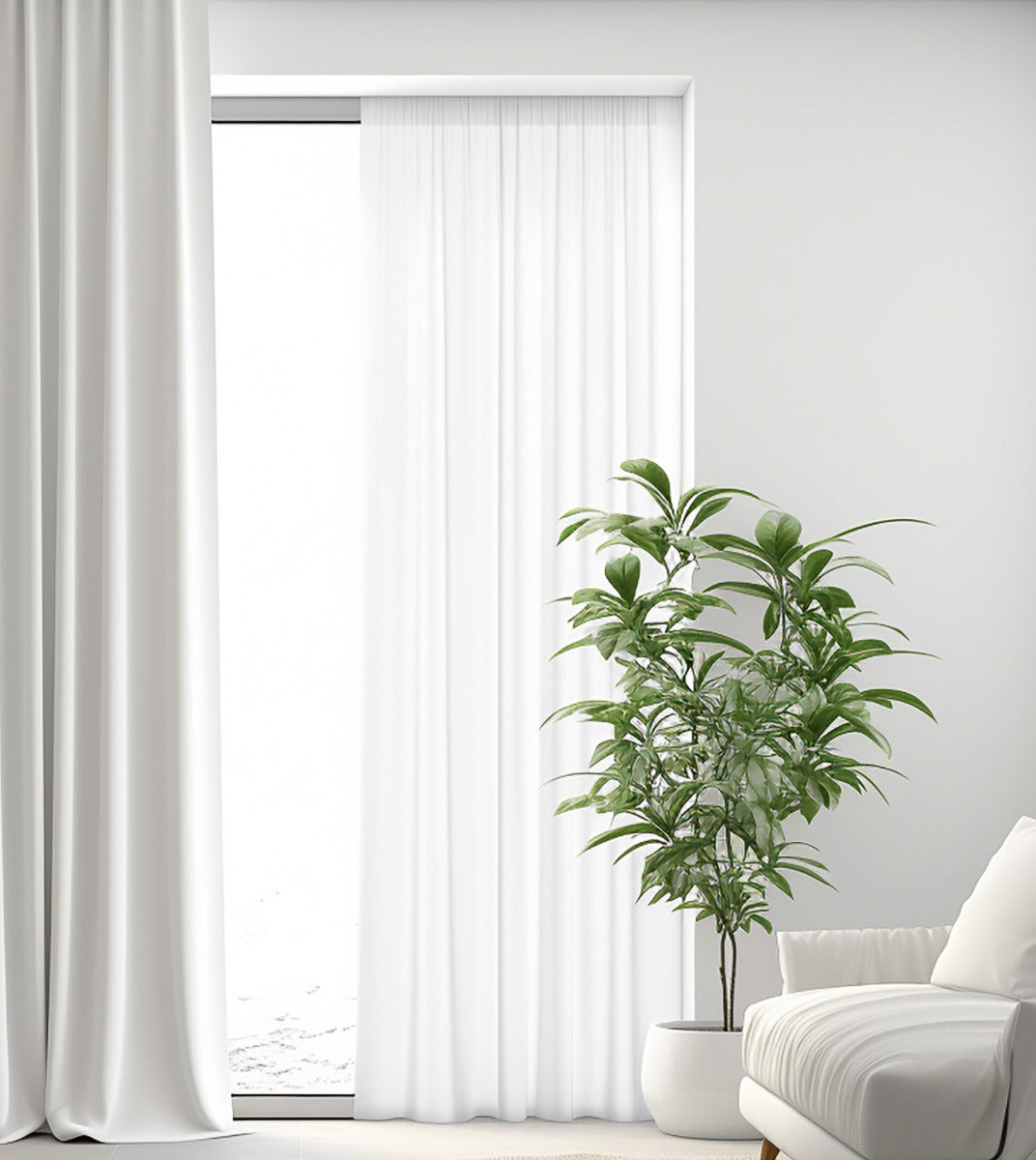 Voile Leinen 310cm Weiß - Ribes y Casals