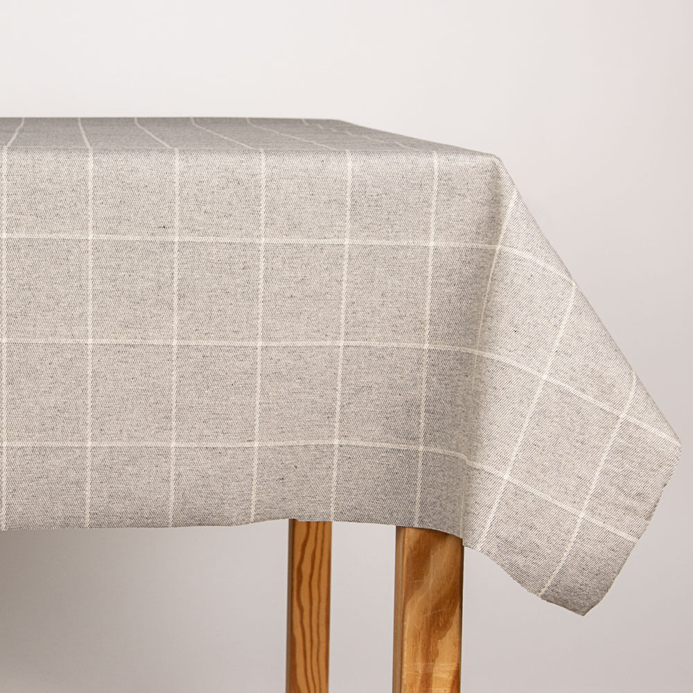 Tischdecke Harzbeschichtet Fleckenbeständige Tischdecke Lewis Gray - Ribes y Casals