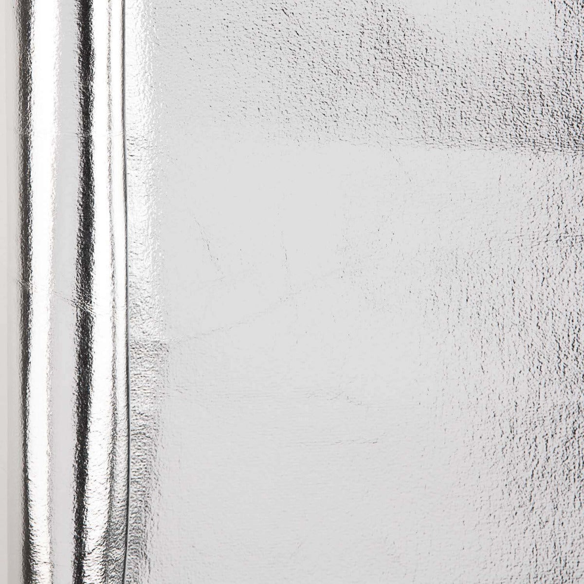Restposten Velours-Strickstoff mit Metallic-Laminierung in Silber – verschiedene Maße x Breite 150 cm - Ribes y Casals