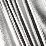 Restposten Velours-Strickstoff mit Metallic-Laminierung in Silber – verschiedene Maße x Breite 150 cm - Ribes y Casals