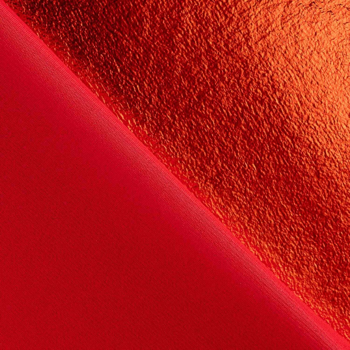 Rotes Metallic-Laminat mit Velourstich - Ribes y Casals