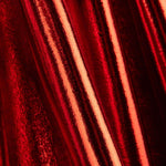 Rotes Metallic-Laminat mit Velourstich - Ribes y Casals