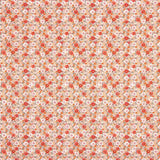 Popeline-Reststück aus Baumwolle mit Blumenmuster in Orange – verschiedene Längen x Breite 150 cm - Ribes y Casals
