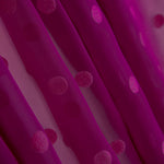 Bougainvillea Beflockter Polka Dot Chiffon - Ribes y Casals