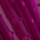 Bougainvillea Beflockter Polka Dot Chiffon - Ribes y Casals