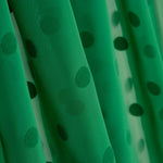 Chiffon Polka Dot beflockt Grün - Ribes y Casals