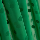 Chiffon Polka Dot beflockt Grün - Ribes y Casals