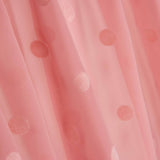 Chiffon beflockt Polka Dots Rosa - Ribes y Casals