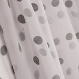 Chiffon Polka Dot beflockt Grau - Ribes y Casals
