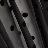 Chiffon Polka Dot beflockt Schwarz - Ribes y Casals