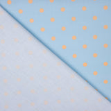 Flamenco bedruckte Popeline mit Polka Dots 7mm Tangerine - Ribes y Casals