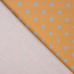 Flamenco bedruckte Popeline mit Polka Dots 7mm Blau - Ribes y Casals