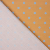 Flamenco bedruckte Popeline mit Polka Dots 7mm Blau - Ribes y Casals