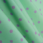 Flamenco bedruckte Popeline mit Polka Dots 7mm lila - Ribes y Casals
