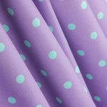 Flamenco bedruckte Popeline spitze Punkte 7mm Aqua Grün - Ribes y Casals