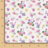 Flamenca Bedruckte Popeline Flor Creto Ecru - Ribes y Casals