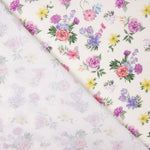 Flamenca Bedruckte Popeline Flor Creto Ecru - Ribes y Casals
