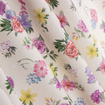 Flamenca Bedruckte Popeline Flor Creto Ecru - Ribes y Casals