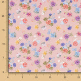 Flamenca Bedruckte Popeline Flor Creto Rosa - Ribes y Casals