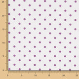 Flamenco bedruckte Popeline mit Polka Dots 7mm Lila-Karminrot - Ribes y Casals